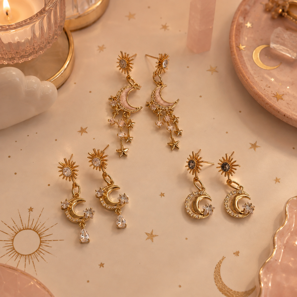 Celestial Earrings Set