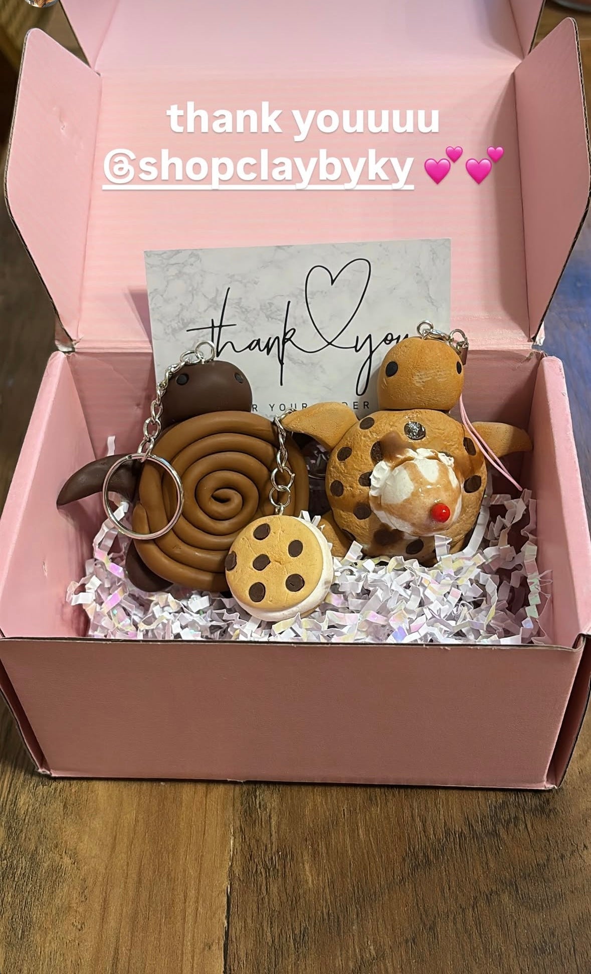 [KEYCHAINS] Chocolate Cookie Turtle Keychain | Cute Polymer Clay Bag Charm | Handmade Kawaii Gift