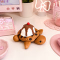 [KEYCHAINS] Ice Cream Cookie Turtle Keychain | Cute Polymer Clay Bag Charm | Handmade Kawaii Gift