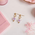 Translucent Star Charm Earrings