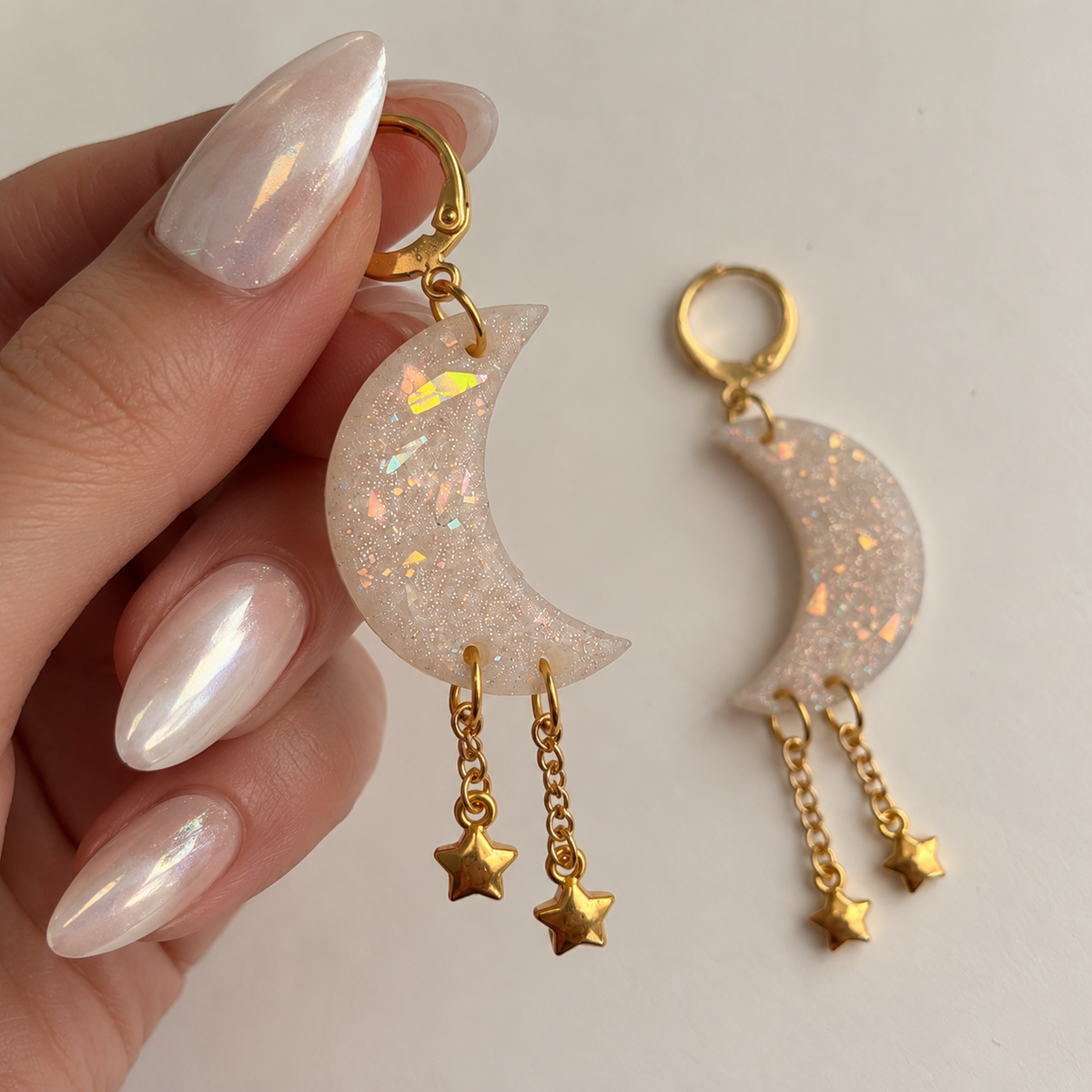 Moon & Star Earrings