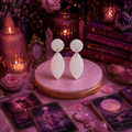 Opalescent Dangly Stud Earrings | Cute Polymer Clay Jewelry | Handmade Kawaii Gift