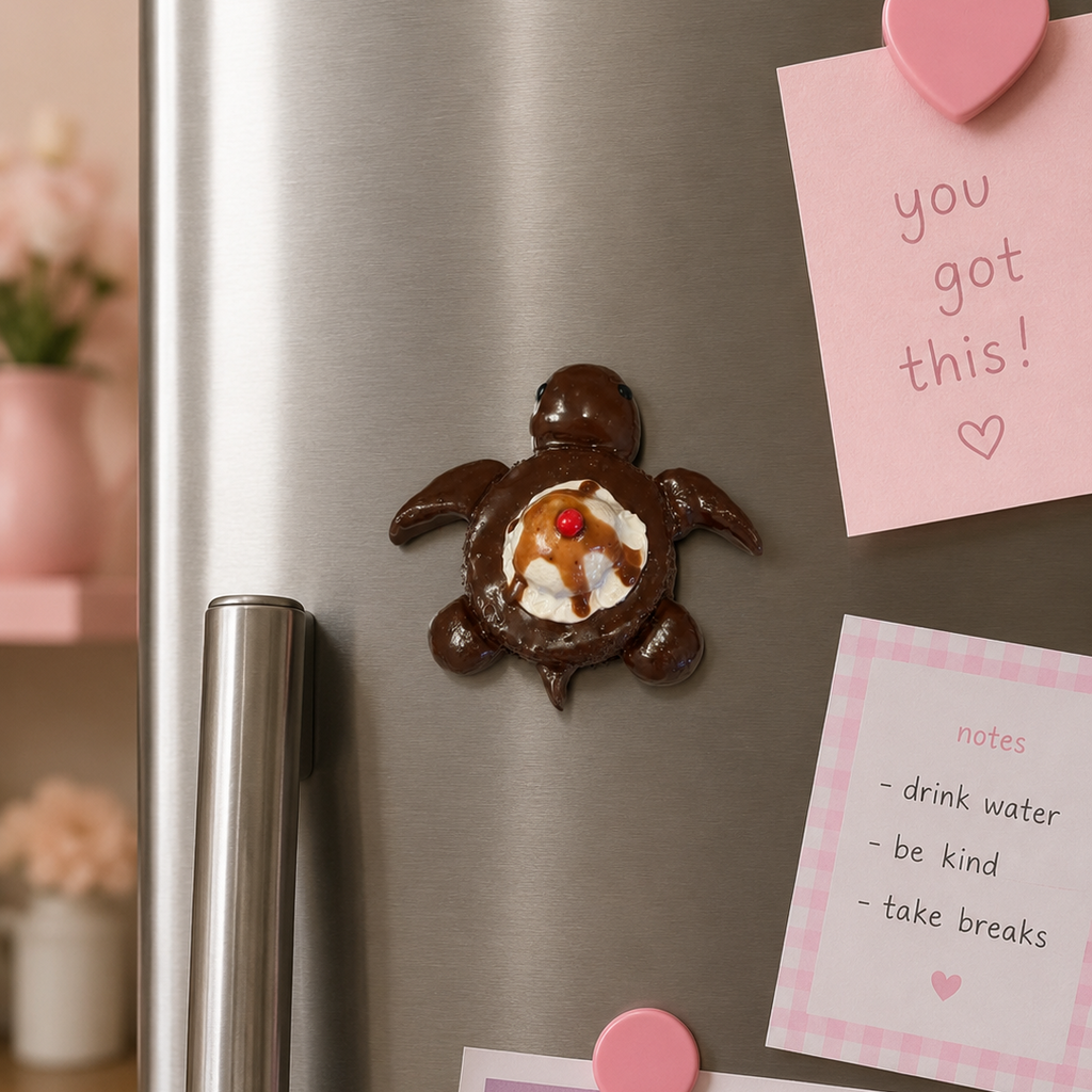 Brownie Sundae Turtle Magnet