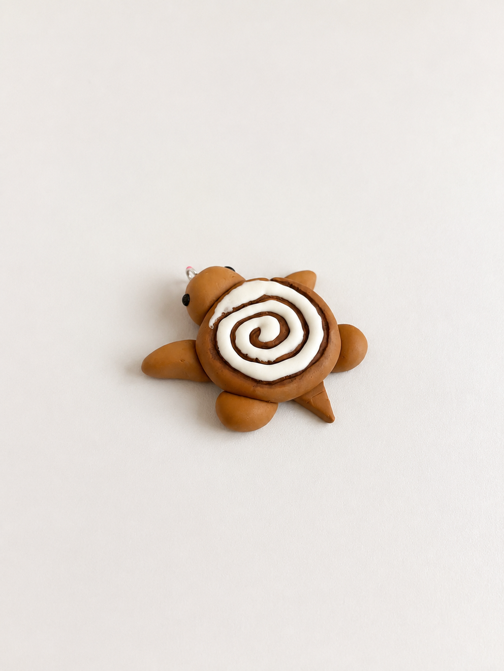 [MAGNETS] Cinnamon Roll Turtle Magnet | Cute Polymer Clay Fridge Magnets | Handmade Kawaii Gift