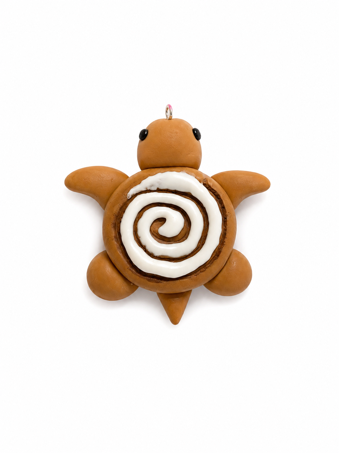 [MAGNETS] Cinnamon Roll Turtle Magnet | Cute Polymer Clay Fridge Magnets | Handmade Kawaii Gift