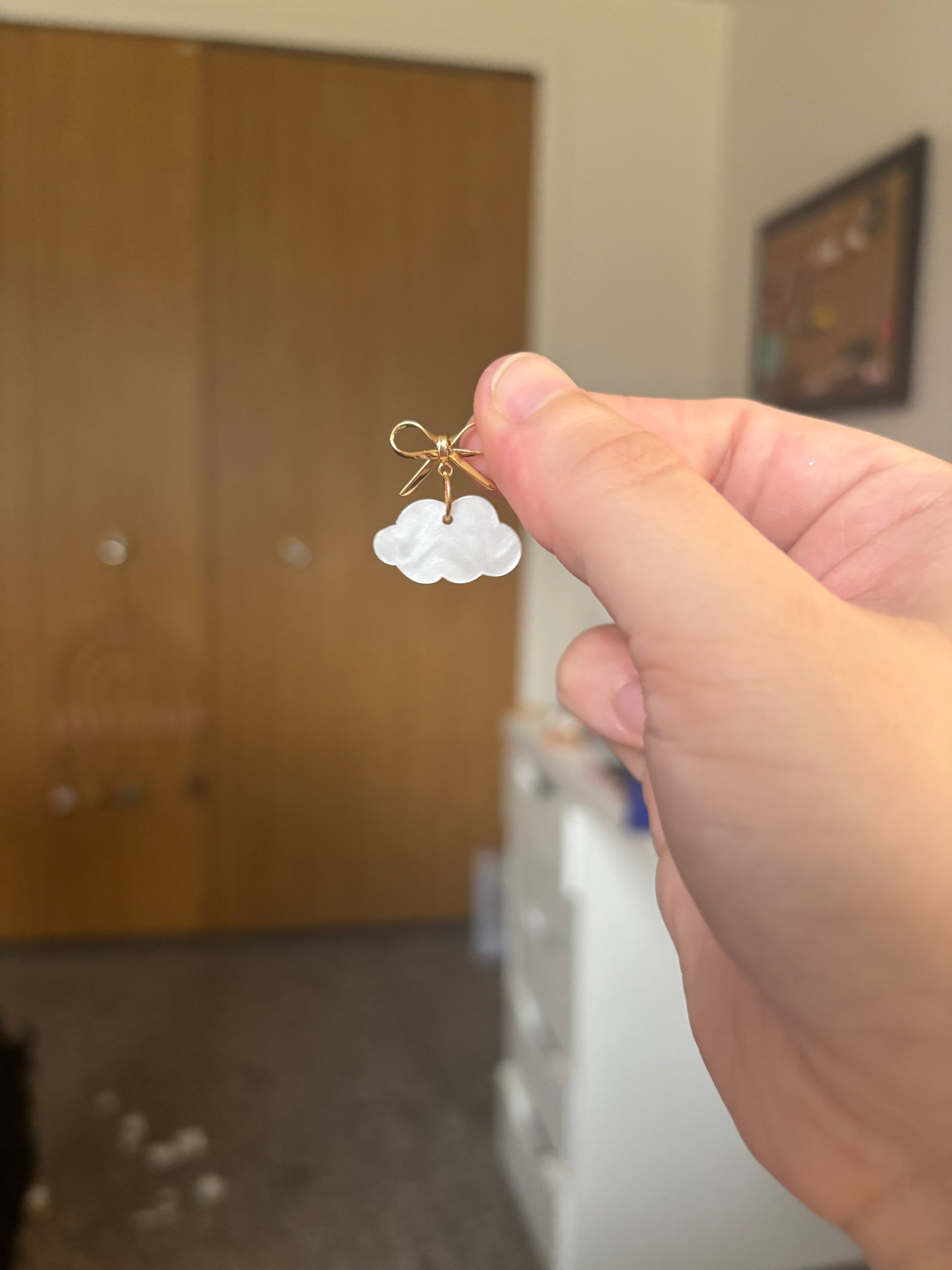 [EARRINGS ] Bow & Cloud Earrings | Cute Handmade Jewelry | Handmade Kawaii Gift