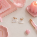 [EARRINGS ] Bow & Cloud Earrings | Cute Handmade Jewelry | Handmade Kawaii Gift