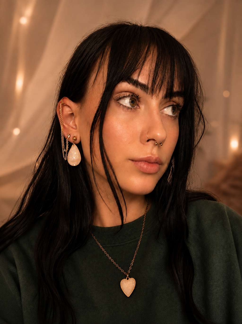 Opalescent Teardrop Earrings