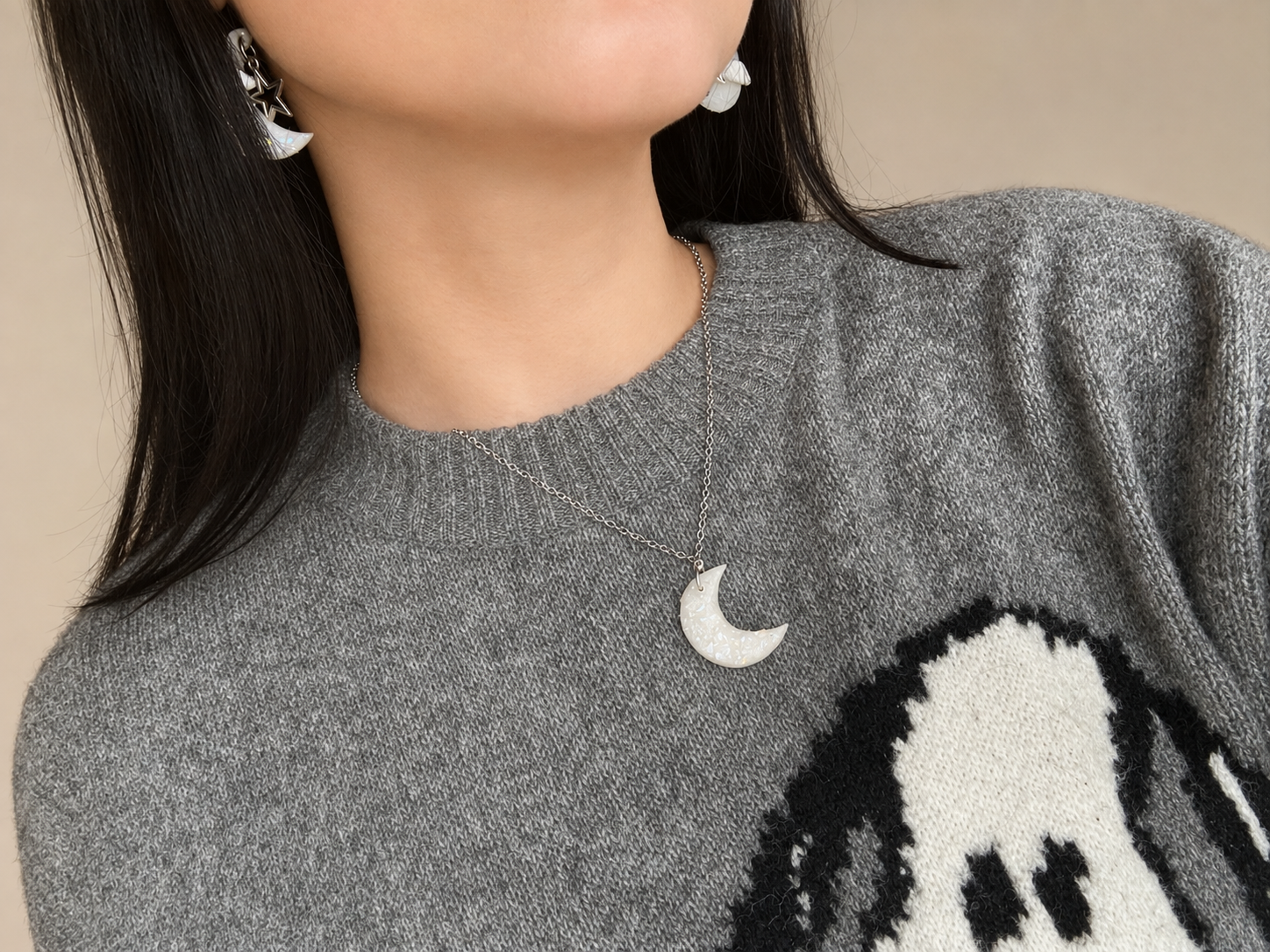 Stardust Moon Necklace
