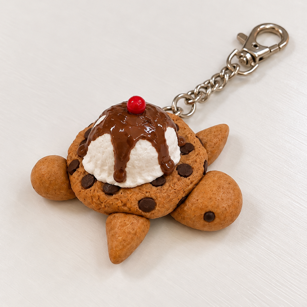 Sundae Shell Keychain