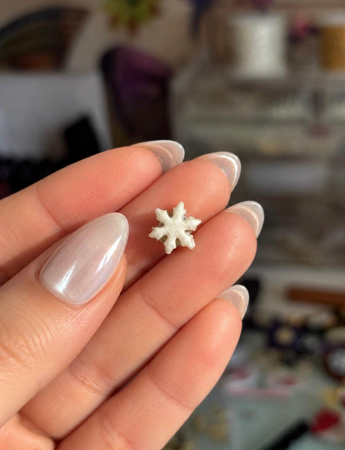 Snowflake Stud Earrings