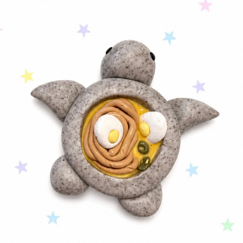 ramen turtle keychain