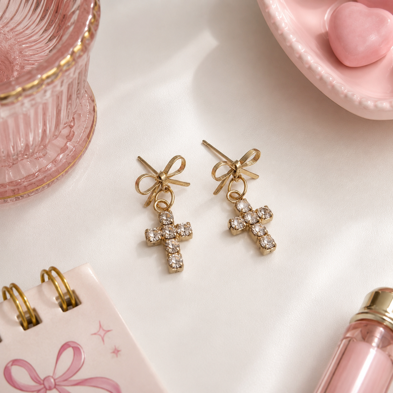 Dangly Cross Earrings
