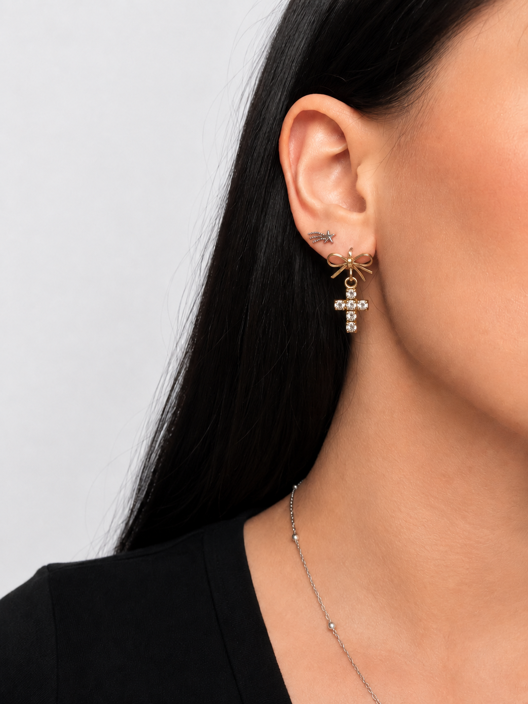 Dangly Cross Earrings