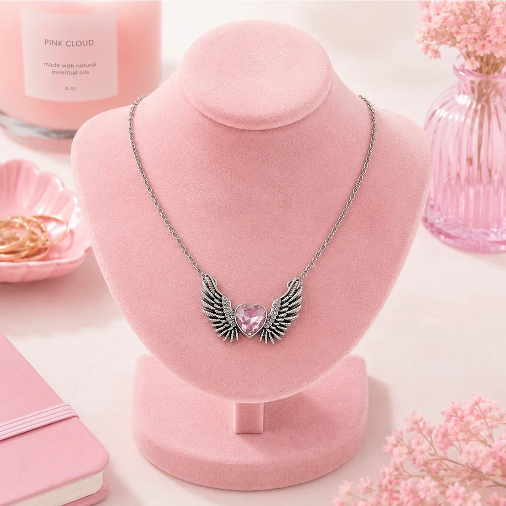 Rose Quartz Heart Set