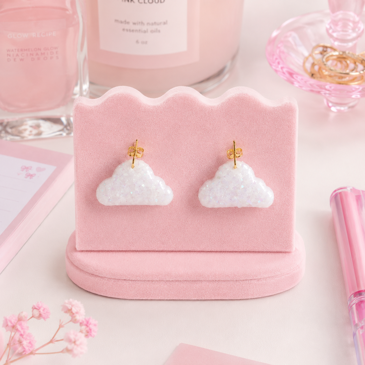 Opalescent Cloud Earrings