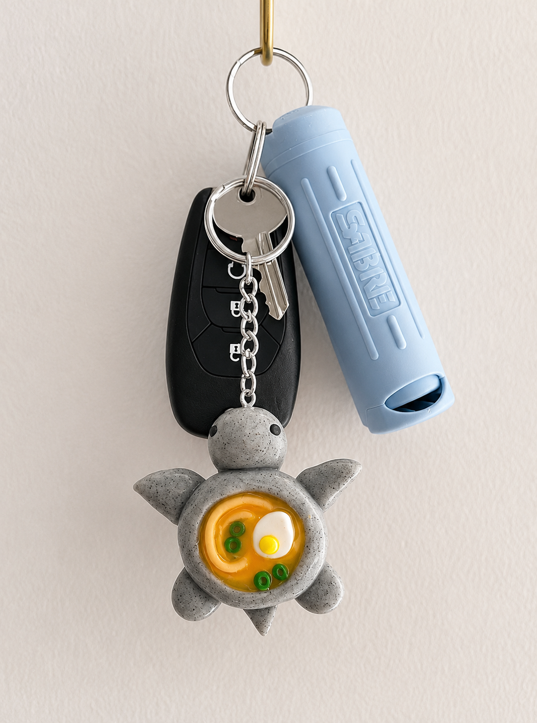 [KEYCHAINS] Ramen Turtle Keychain | Cute Polymer Clay Bag Charm | Handmade Kawaii Gift